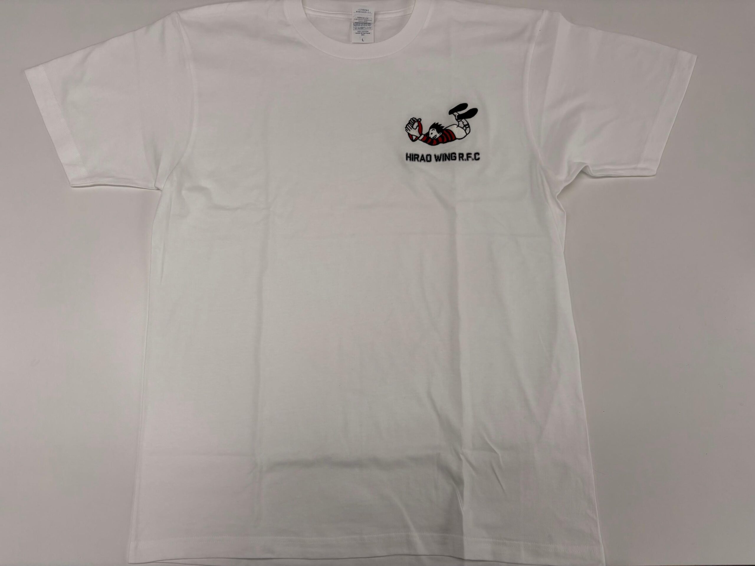 福岡市中央区のラグビークラブ「平尾ウイングRFC」様より、オリジナルロゴを使用したチームTシャツの製作をご依頼いただきました。